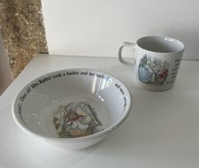 Tasse Et Bol Coupelle céramique Peter Rabbit Wedgwood  Beatrix Potter Collection
