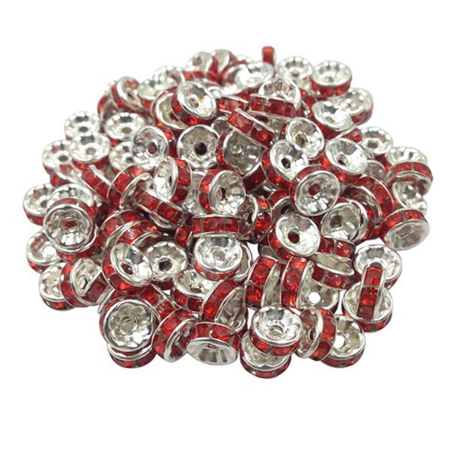 Perles rondelle strass - 20,