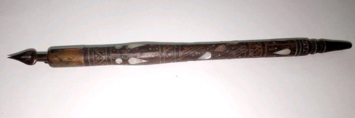 Ancien porte plume bois - ancien,