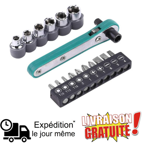 Clé cliquet portable - portable, 1/4