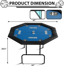 GRAVEE 48Inch Octagon Poker