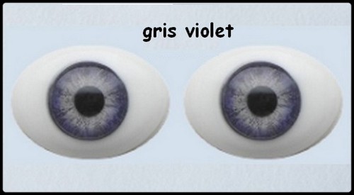 Paire yeux verre poupée - en,