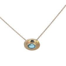 Genuine London Blue Topaz oval