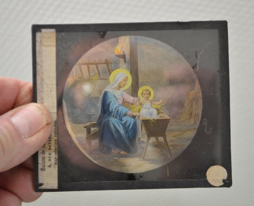Ancienne plaque verre - ancienne, de