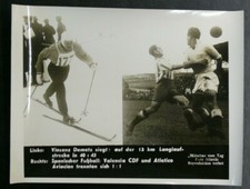 PHOTO 1939/45 : VINZENZ DEMETZ SIEGT - SPANISCHER FUSSBALL - ATLETICO AVIACION