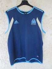 Maillot OM OLYMPIQUE DE MARSEILLE 2006 débardeur ADIDAS vintage shirt F 6 L