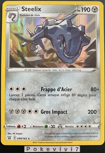 Carte pokemon steelix 099 - pokemon,