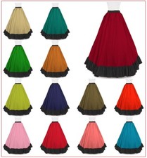Cotton gypsy flamenco skirt - skirt, 12