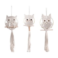 Tenture murale en macramé