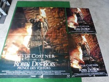 ANCIENNE AFFICHE CINÉMA" ROBIN DES BOIS  " TRÈS BON ETAT 160 X 120 + 2 X 50-60  