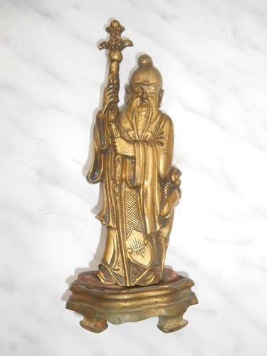 Dieu fukurokuju cerf bronze - dieu,