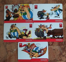5 TELECARTES ASTERIX ET OBELIX