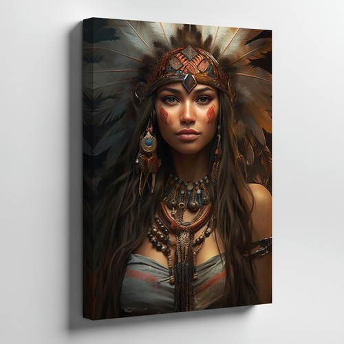 Native american warrior - native,