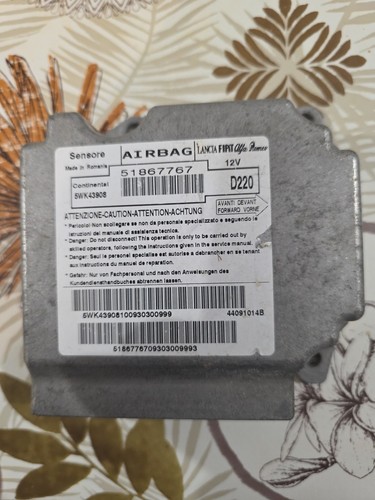 Calculateur air bag fiat 500 - air,