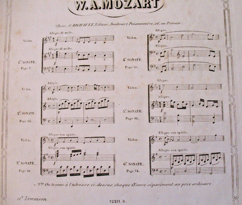 Mozart sonates k301 k306 - mozart,