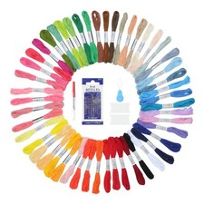 Lot de 150 fils à broder de