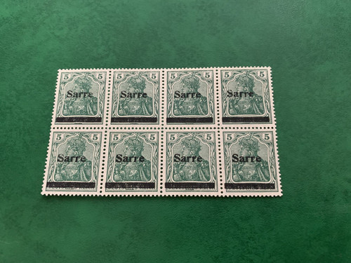Timbre sarre 1920 5pf neuf - sarre,