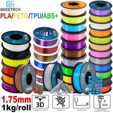 Geetech Filament Imprimante 3D PLA/PETG/TPU/ABS+ Haute Précision 0.5/1kg 1.75mm