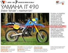 YAMAHA IT 490 ( IT490 ) 1983 Fiche Moto 000256