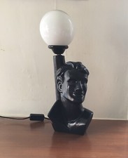 Lampe buste et opaline
