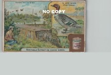 Chromo LIEBIG - Oiseaux . PETITE SARCELLE - Chasse ; Canardière à SYIT