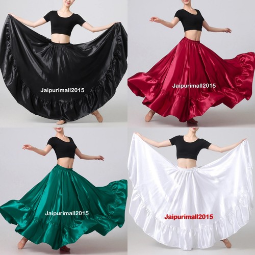 Satin ruffle flamenco full - ruffle,