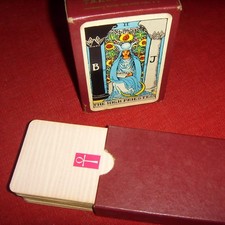 MANQUE UNE CARTE REMPLACÉE - Ancien tarot divinatoire Rider Waite Smith VINTAGE