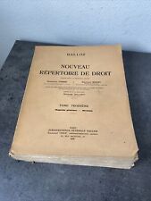 Ancien Répertoire De Droit