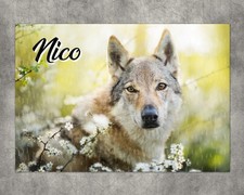 Puzzle Loup personnalisé avec prénom