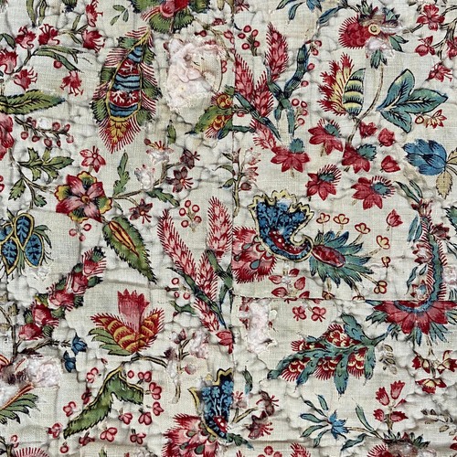 1700 french antique quilt - 1700's,