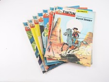Tintin hebdomadaire lot de 8 du  n° 701 du 29 mars au n° 708 du 17 mai 1962