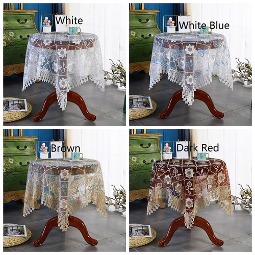 Transparent dentelle nappe - transparent,
