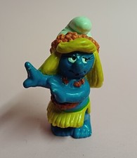 ( EB1)  SCHTROUMPFS / FIGURINE / SCHLEICH  / HULA GIRL   / W.GERMANY