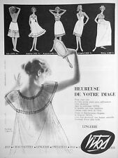 PUBLICITÉ LINGERIE BAS VITOS