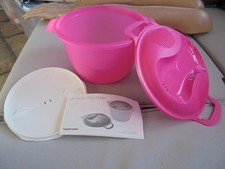 TUPPERWARE MICRO ONDE CUISEUR DE RIZ 2,2 L quinoa semoule polenta Neuf  ROSE