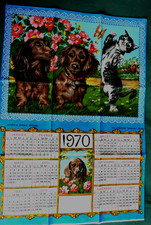 Vintage Torchon Neuf  " Calendrier 1970  Sonacott "
