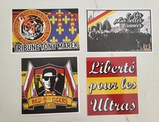 Autocollants Red Tigers 1994 stickers RCL Ultras RC Lens Sang et Or RT94