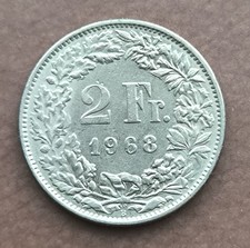 2 francs Suisse 1968 B