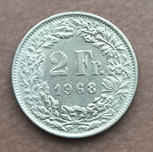 Francs suisse 1968 b - 2,