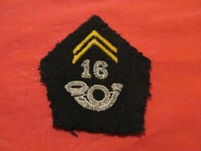 INSIGNE CANNETILLE PATTE DE COL 16 EME BCA/BCP CHASSEURS A PIED / ALPINS