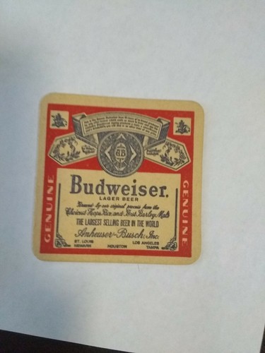 Budweiser beer cardboard - budweiser,