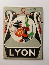 ANCIEN DEPLIANT LYON 1959 - ARQUEBUSE DE L'HERMITAGE - ILLUSTRATION J. RAVEL