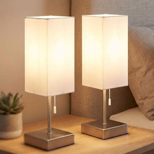 Lampe table salon - de, tissu