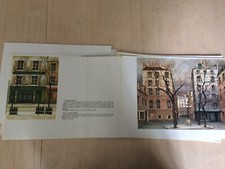 A Renoux. Paris par RENOUX. Oeuvres huiles sur toile,lavis,gravures..128 pages