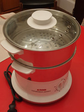 SEB VC145100 6L Cuiseur Vapeur Électrique - Blanc/Inox