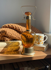 Lampe musicale vintage verre