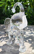 Sculpture Eléphant sulfure en cristal