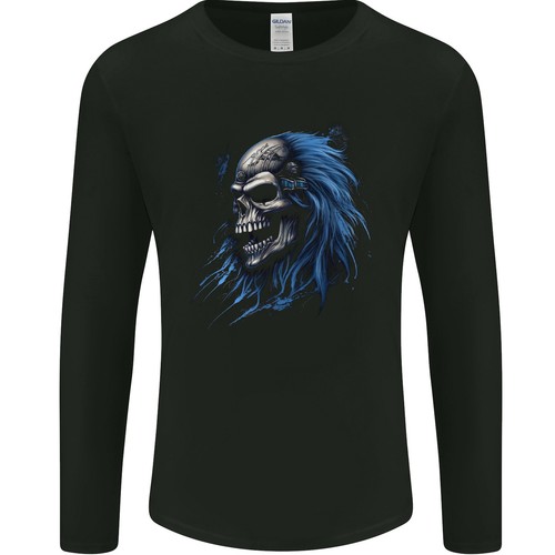 Evil bleu crâne avec - crâne,