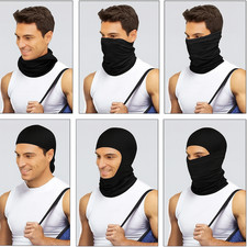 Cagoule Ski Moto Hiver Thermique Respirante Protection UV Masque Intégral NOIR