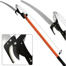 Scie Télescopique 2en1 4m + Sécateur Coupe Branches Arbre Jardinage